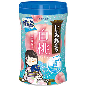 <p>いい湯旅立ちボトル　納涼にごり湯</p><p>白桃の香り５００ｇ</p>
