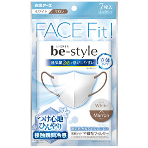 <p>ビースタイル　立体冷感タイプ</p><p>ふつうサイズ</p><p>ホワイト×マロン７枚入</p>