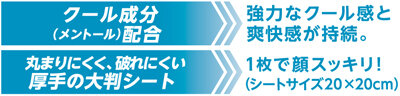 ICEKING洗顔シート・特長
